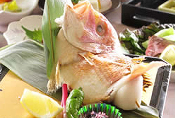 鯛のお頭付き会席